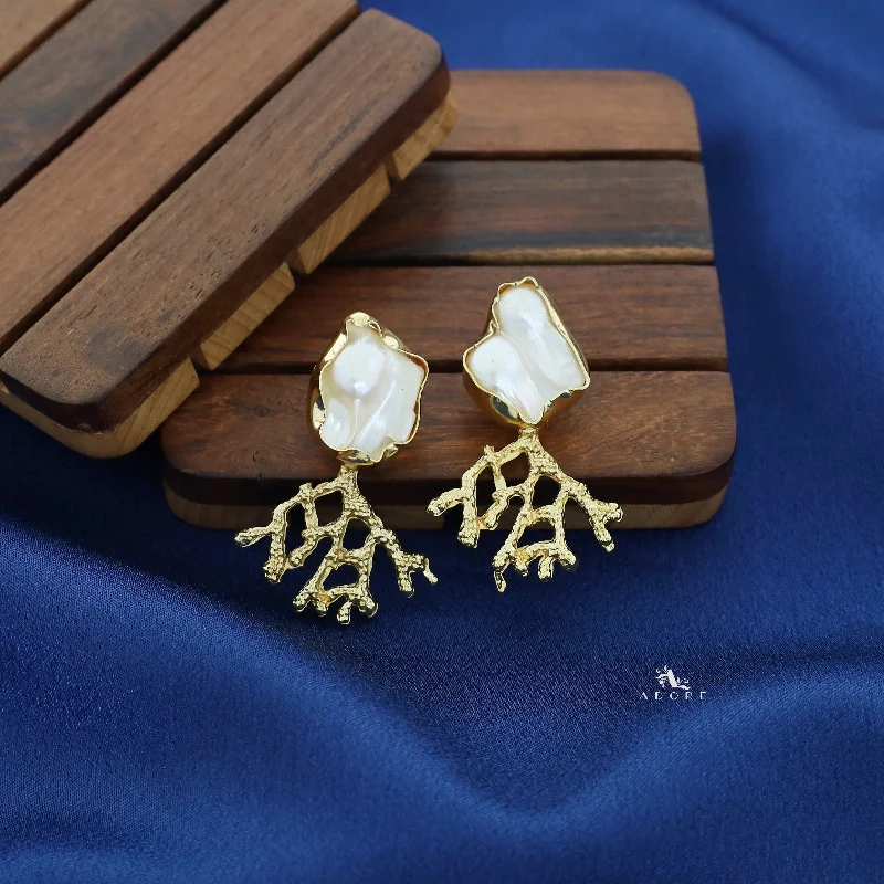 Shine Without Limits – Jewelry Sale Happening Now Nadia Golden Branch Baroque Earring