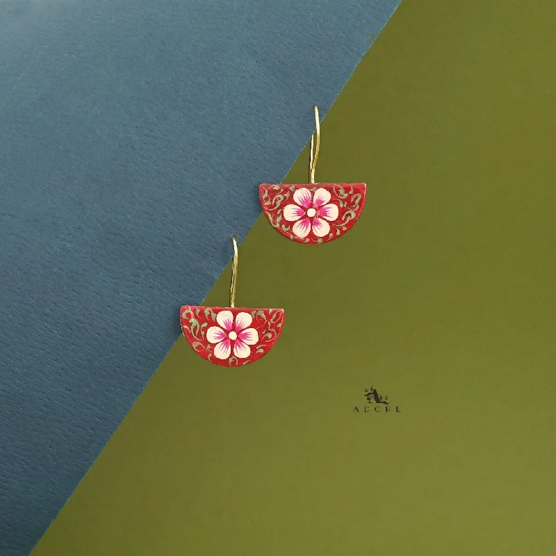Buy More, Save More – Special Jewelry Discounts Irena Semi Circle Floral Hand Painted Drop