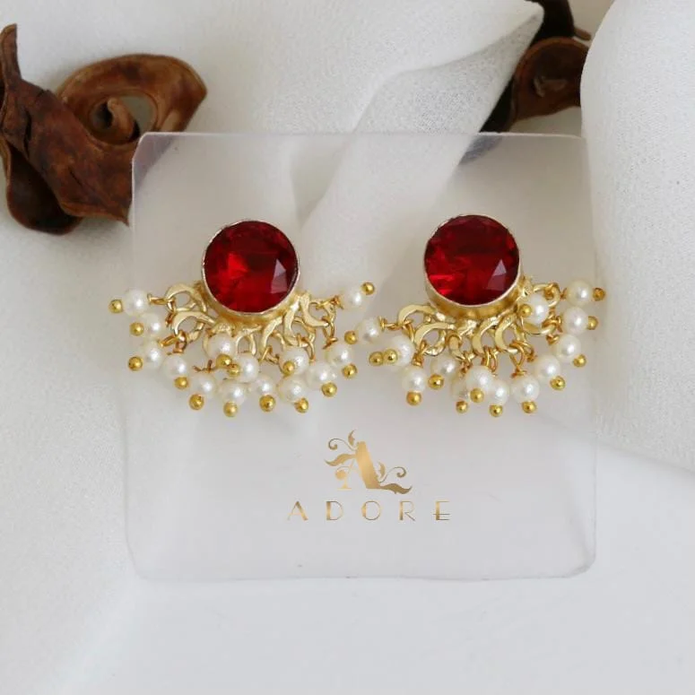 Celebrate Every Occasion With Sparkling Savings Kanval Glossy Half Pearl Earring