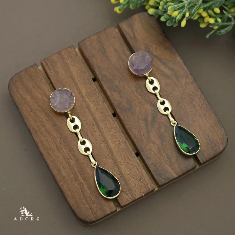Shop Handcrafted Jewelry At Special Promotional Rates Nile Round Raw Stone Glossy Drop Earring