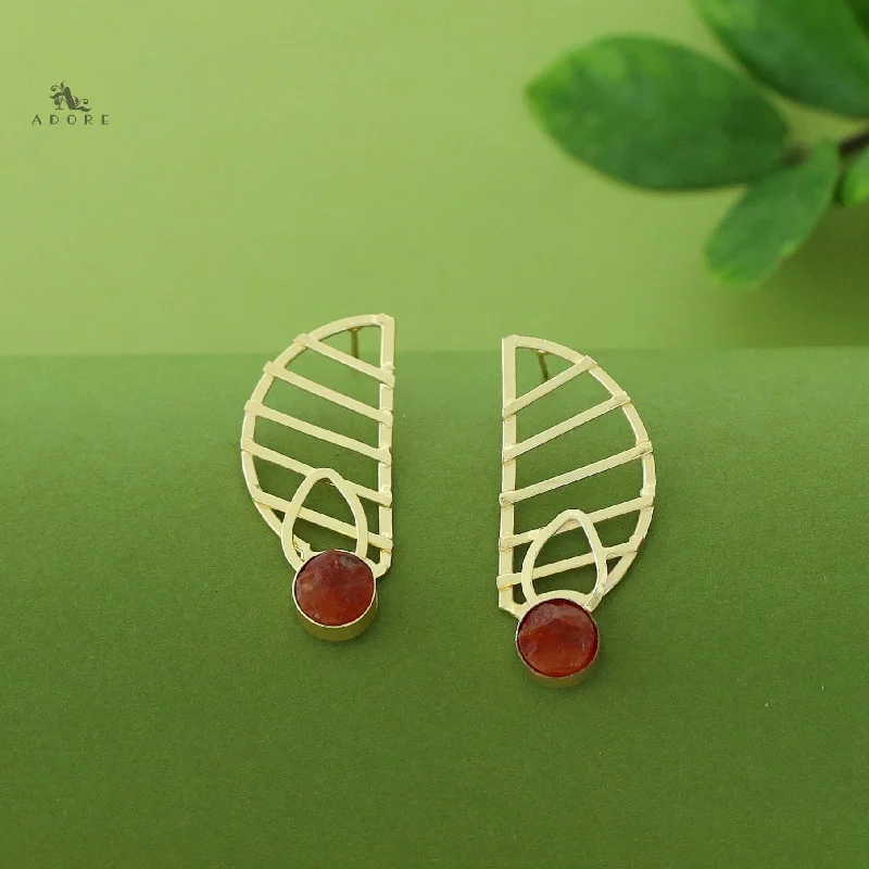 Gorgeous Jewelry, Limited-Time Savings Takshvi Golden Raw Stone Earring