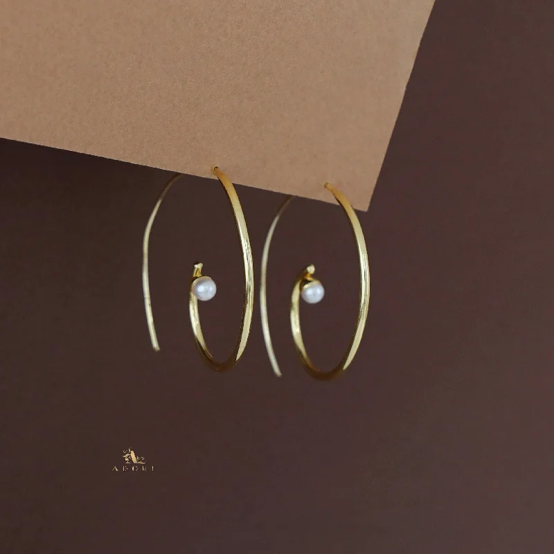 Limited-Stock Jewelry Sale – Once It's Gone, It's Gone Yara Golden Pearl Hoop