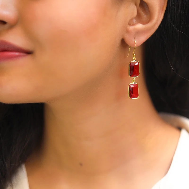 Jewelry Sale – Exclusive Styles At Lower Prices Zalak Dual Glossy Stone Drop