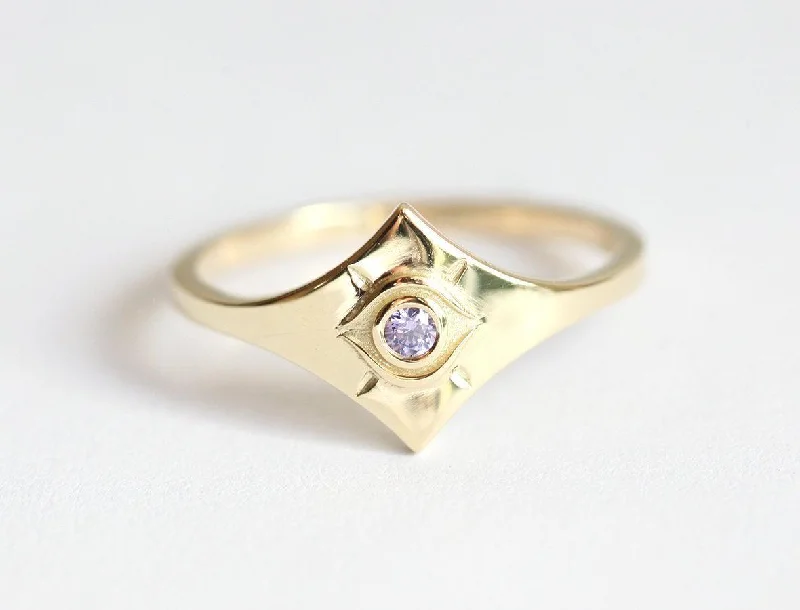 Ellison Tanzanite Evil Eye Ring