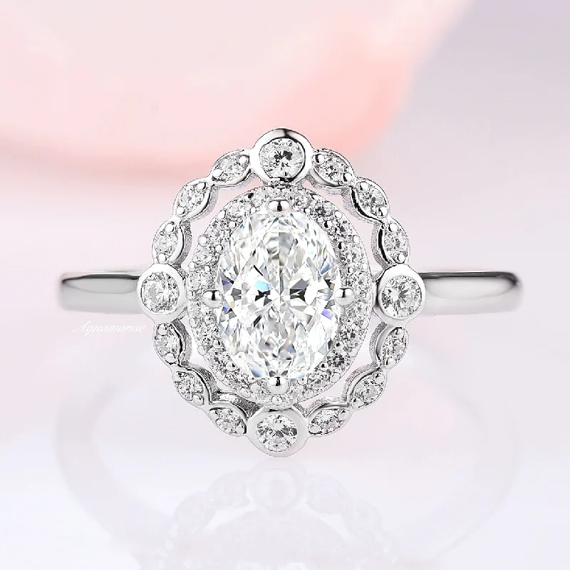 Valentina Engagement Ring- 10K/14K/18K White Gold