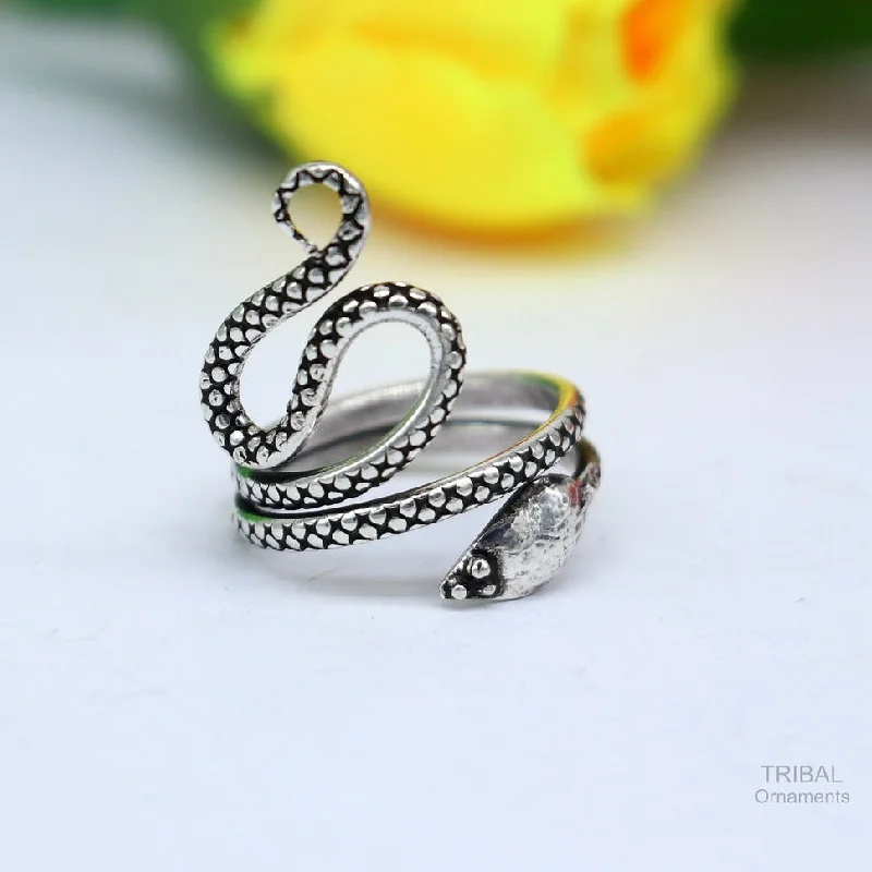 Buy More, Save More On Stunning Jewelry Pieces 925 fine sterling silver handmade snake design vintage antique stylish ring band, gorgeous snake ring best elegant dainty jewelry ring284