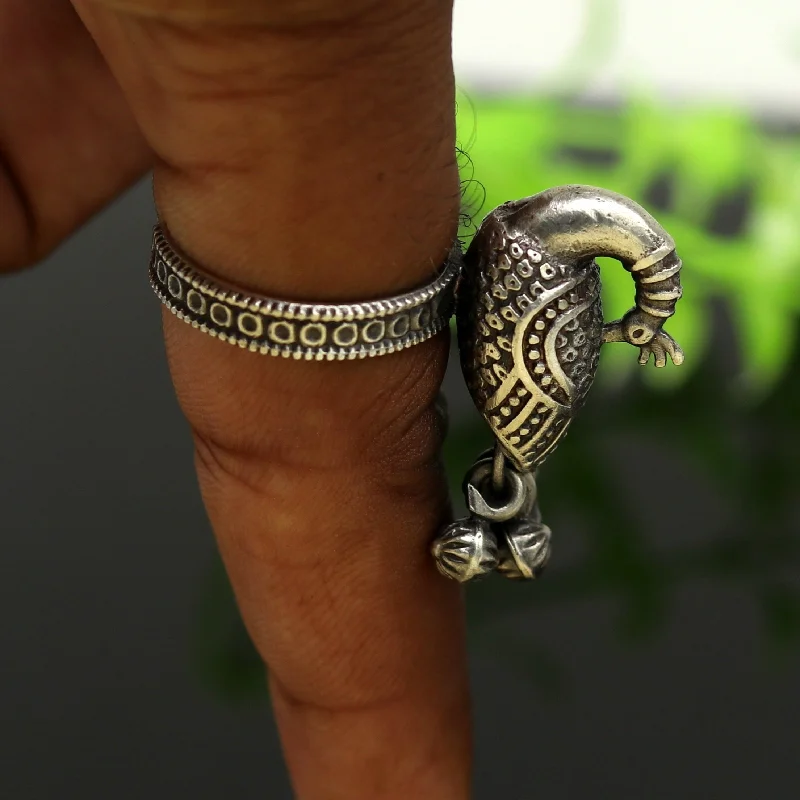 Unlock Unbeatable Jewelry Deals Before They’Re Gone 925 sterling silver handmade peacock design fabulous adjustable ring, vintage antique design charm ring tribal belly dance jewelry sr282 Unlock Unbeatable Jewelry Deals Before They’Re Gone 925 sterling silver handmade peacock design fabulous adjustable ring, vintage antique design charm ring tribal belly dance jewelry sr282