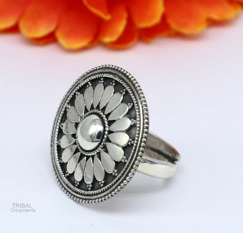Timeless Jewelry Styles At Wallet-Friendly Prices 925 sterling silver handmade vintage antique style round rawa work charm ring band, best gifting brides wedding jewelry india sr310 Timeless Jewelry Styles At Wallet-Friendly Prices 925 sterling silver handmade vintage antique style round rawa work charm ring band, best gifting brides wedding jewelry india sr310