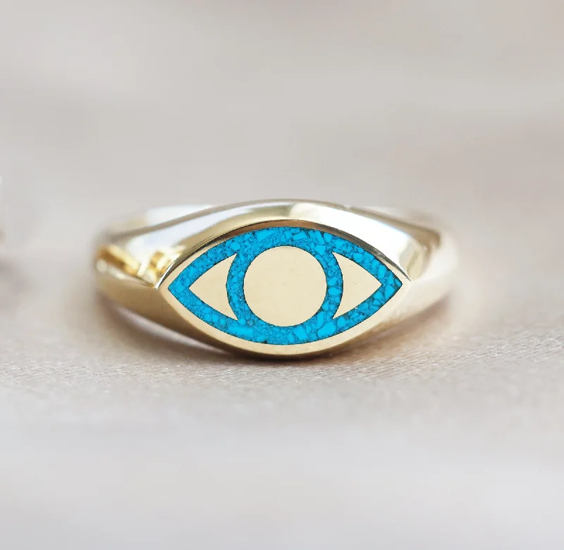 Elegant Jewelry, Exclusive Prices – Shop Now All seeing eye Gold signet ring