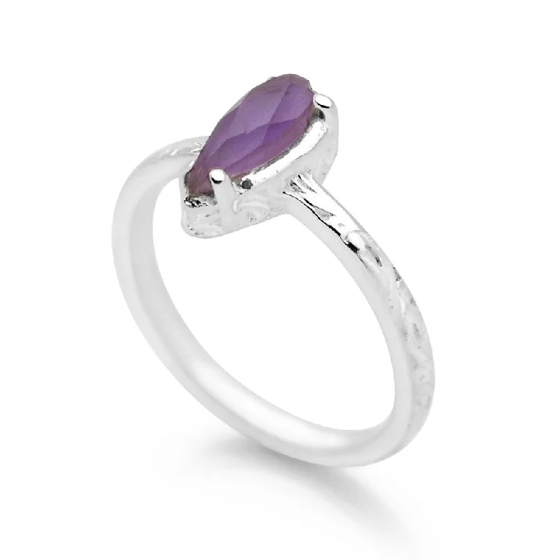 Unique Jewelry Designs Now At Discounted Rates Amethyst Drop Ring