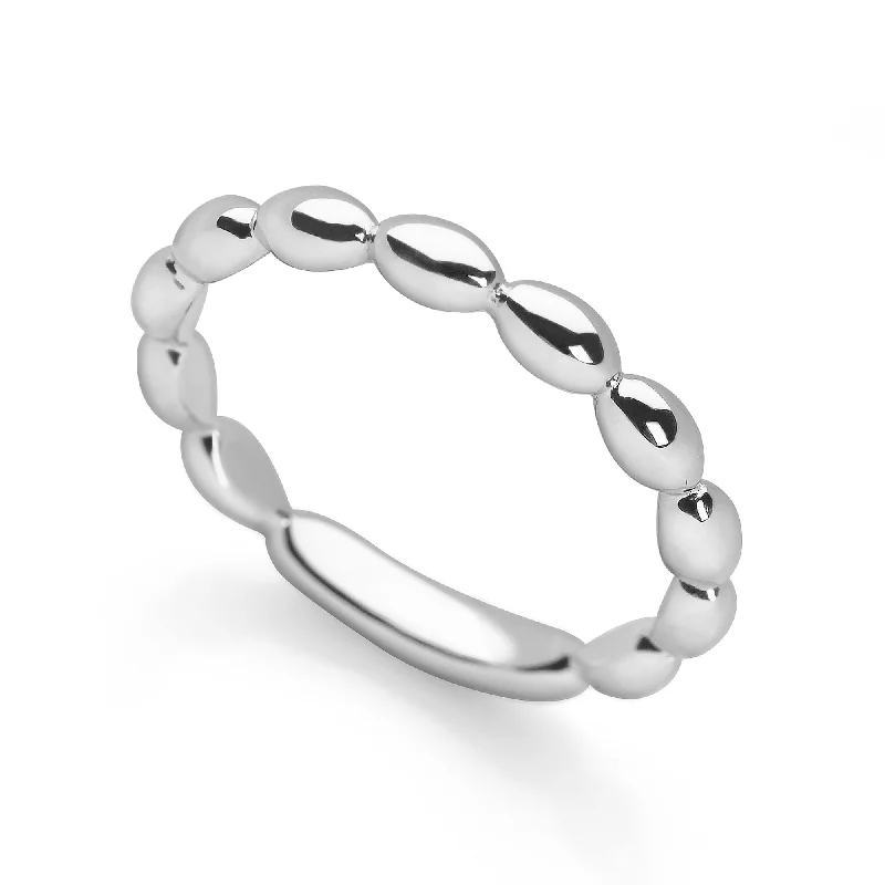 High-End Sparkle, Low-End Prices – Jewelry Sale Live Bead Stack Ring