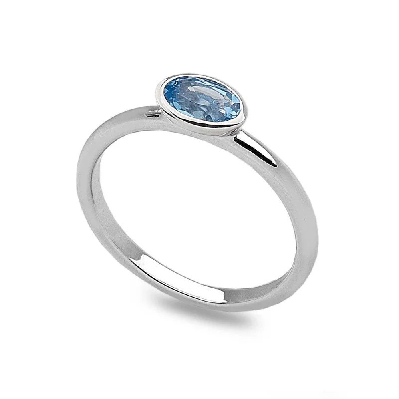 Timeless Jewelry Styles At Wallet-Friendly Prices Blue Oval Stack Ring