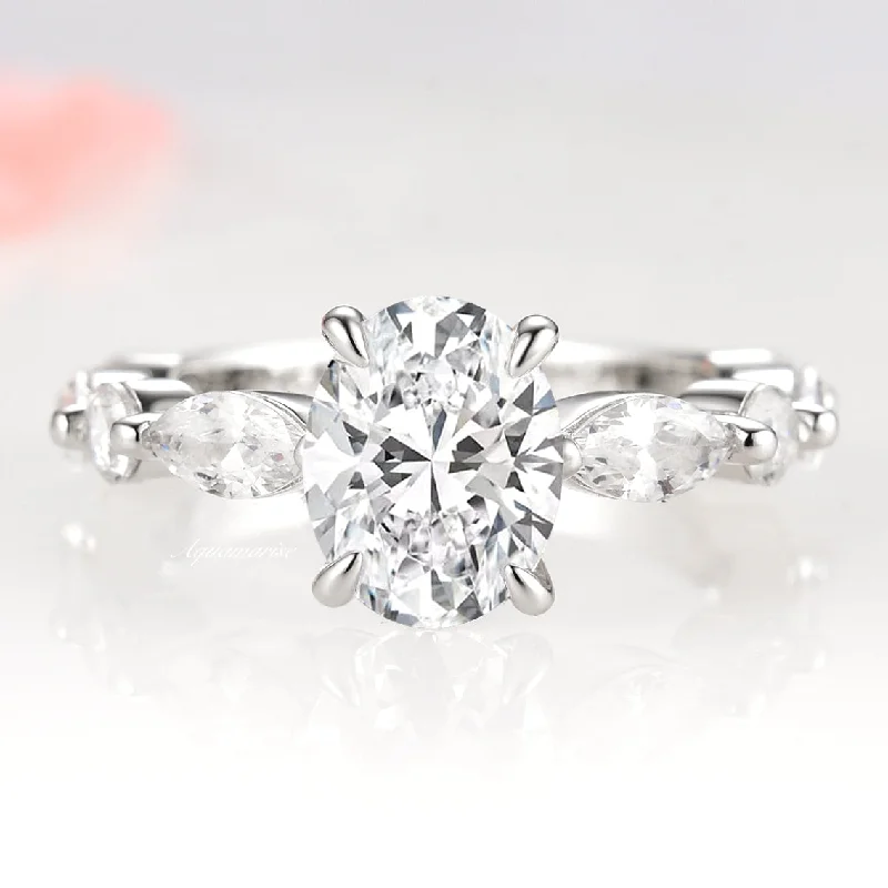 Discounted Luxury Jewelry – Shine Without The Splurge Viviana Engagement Ring- 14K White Gold