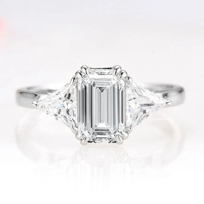 Huge Savings On Timeless Jewelry Collections Emerald Cut Engagement Ring- 14K White Gold