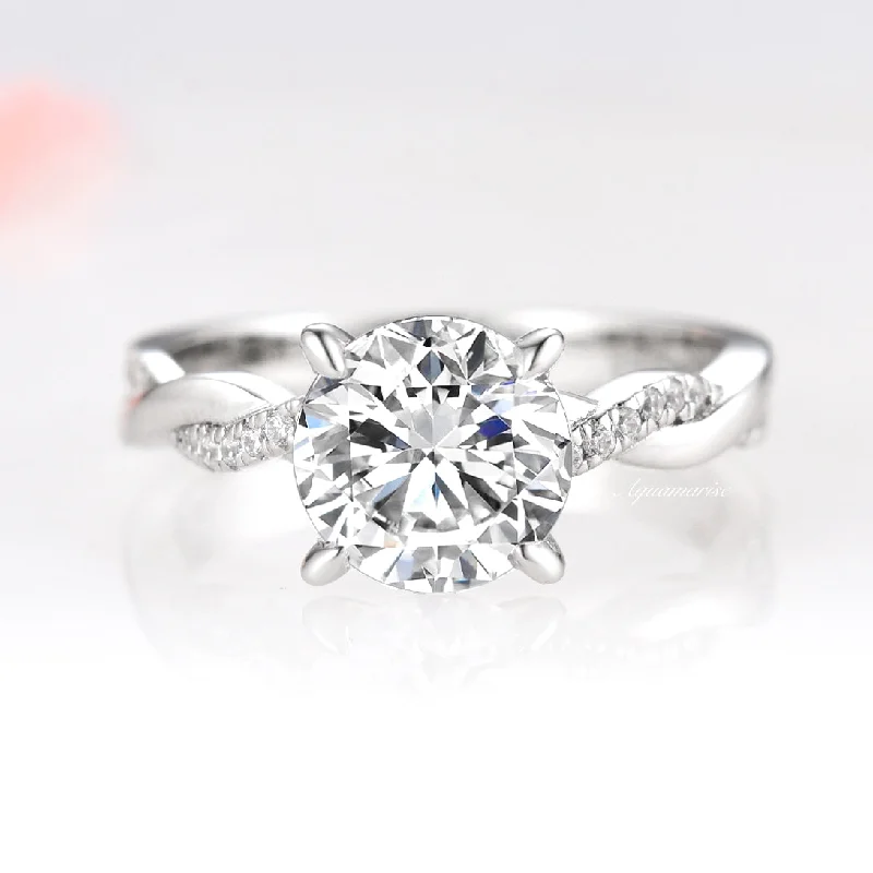 Elegant Jewelry Pieces At Unbelievable Prices Sophia Moissanite Engagement Ring- 14K White Gold