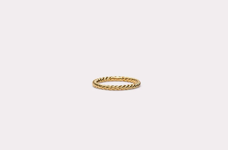 Huge Savings On Timeless Jewelry Collections IX Rope Gold Plated Ring