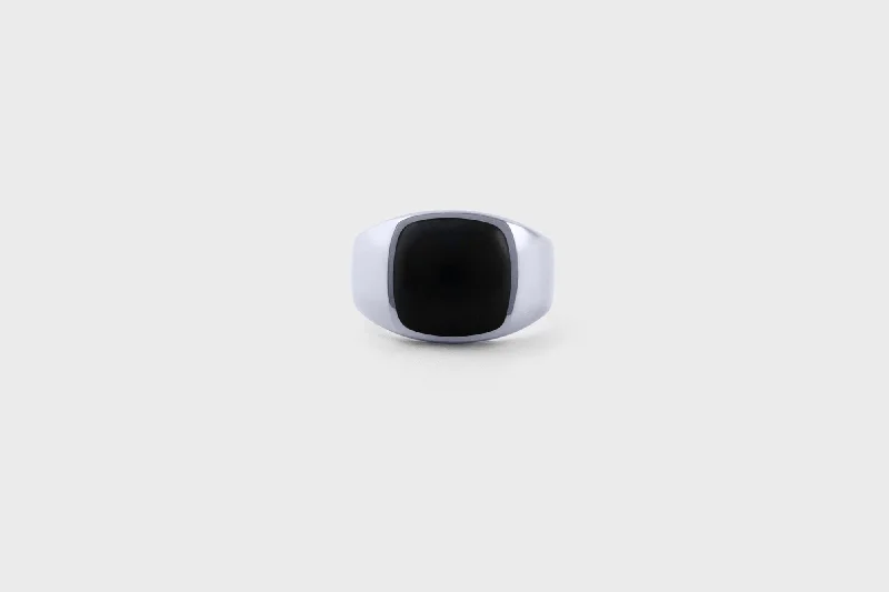 Limited-Stock Jewelry Clearance – Grab Your Favorites Now IX Cushion Signet w. Onyx Ring