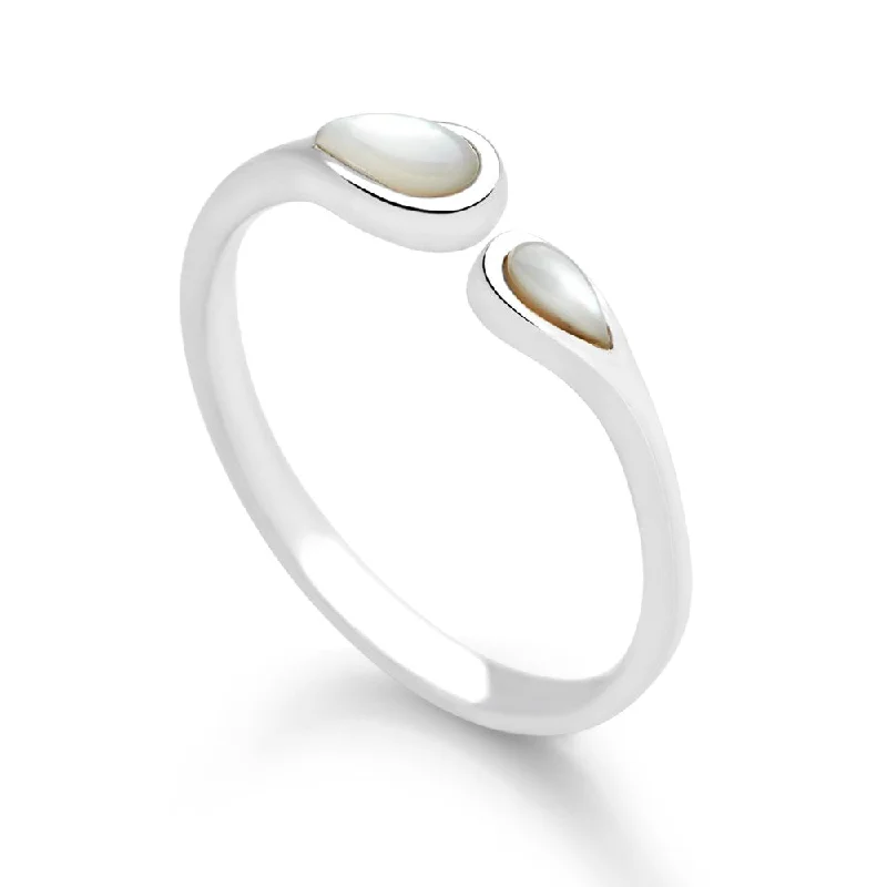 Bohemian-Inspired Jewelry For Free-Spirited Fashion Frosted Tear Ring