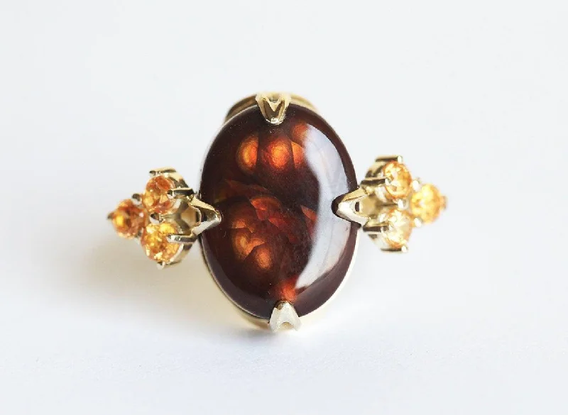 Raya Fire Agate Ring