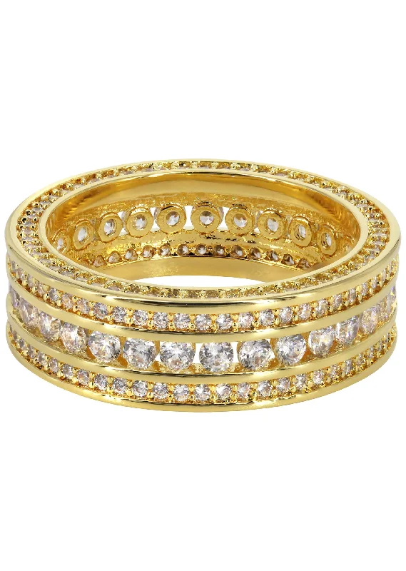 Gold Plated Eternity Ring | 4.8 Grams