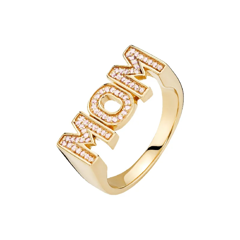 Buy More, Save More On Stunning Jewelry Designs Mom Rose Gold Plated Ring w. Crystals