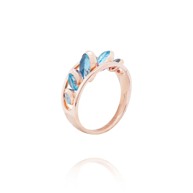 Exclusive Jewelry Offers – Shine For Less Dancing Blue 18K Rosegold Ring w. Topaz & Amethyst Exclusive Jewelry Offers – Shine For Less Dancing Blue 18K Rosegold Ring w. Topaz & Amethyst