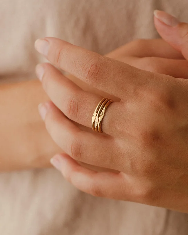 Shop Stylish Jewelry Now And Save Big Micro Signet Ring Trio Set