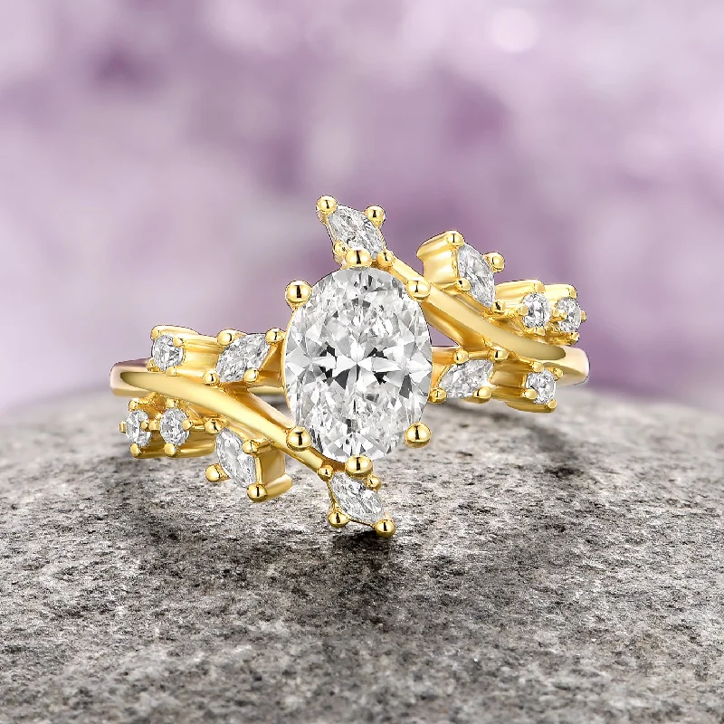 Bestselling Jewelry Now On Sale – Elevate Your Look Moissanite/Diamond Leaf Engagement Ring- 14K Solid Yellow Gold Bestselling Jewelry Now On Sale – Elevate Your Look Moissanite/Diamond Leaf Engagement Ring- 14K Solid Yellow Gold