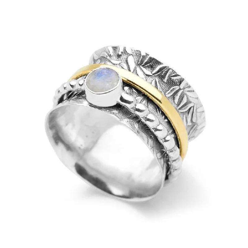 Personalized Jewelry At Special Discount Rates Moonstone Spin Ring