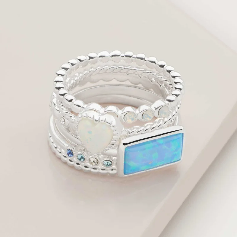 Luxury Jewelry Without The Luxury Price Tag Mystical Stack Rings (Set of 5)