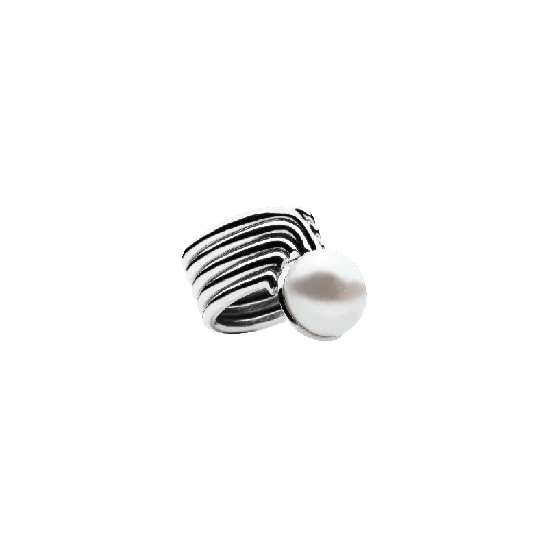 Grab Your Favorite Jewelry At The Lowest Prices Supersonic Pearl Ring Silver