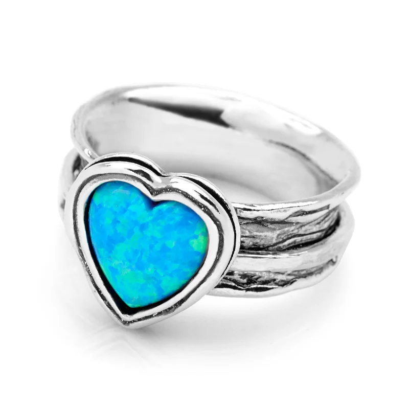 Don't Miss Our Biggest Jewelry Sale Of The Season Opal Heart Spin Ring