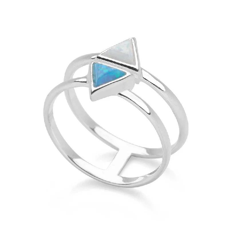 High-End Sparkle, Low-End Prices – Jewelry Sale Live Opal Triangles Ring