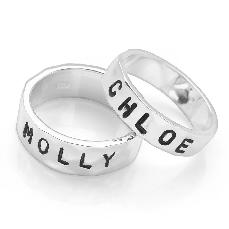 Unmissable Jewelry Discounts – Elevate Your Look For Less Personalised Message Ring (Silver)