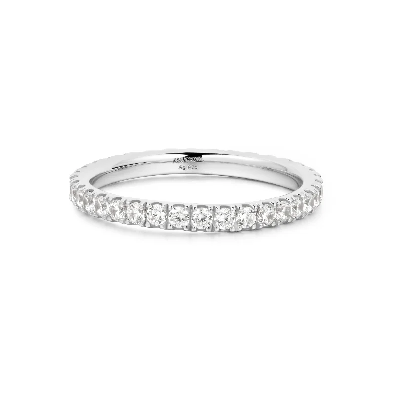 Silver Pavé Ring