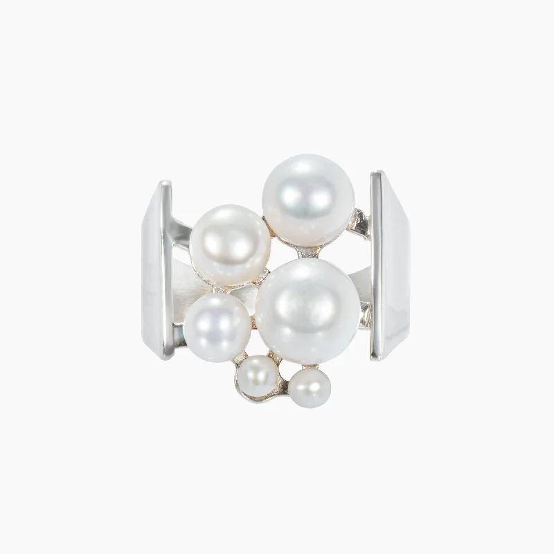 Flash Sale On Stunning Jewelry – Limited Stock Available Gal Silver Ring w. Pearls