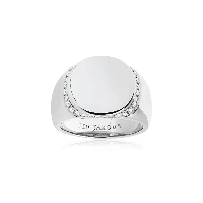 Premium Jewelry Now Available At Special Discounts Follina Silver Ring w. White Zirconias