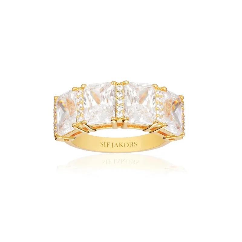 Unmissable Jewelry Discounts – Elevate Your Look For Less Roccanova Altro Quattro 18K Gold Plated Ring w. Zirconias