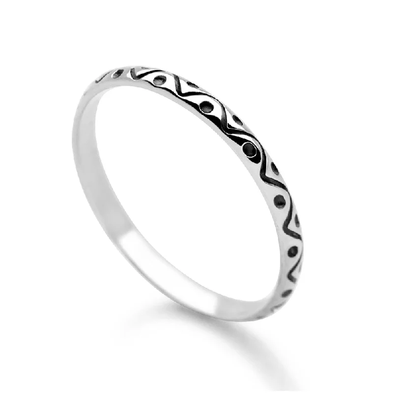 Jewelry Clearance Event – Stock Up Before It's Over Silver Dune Stack Ring