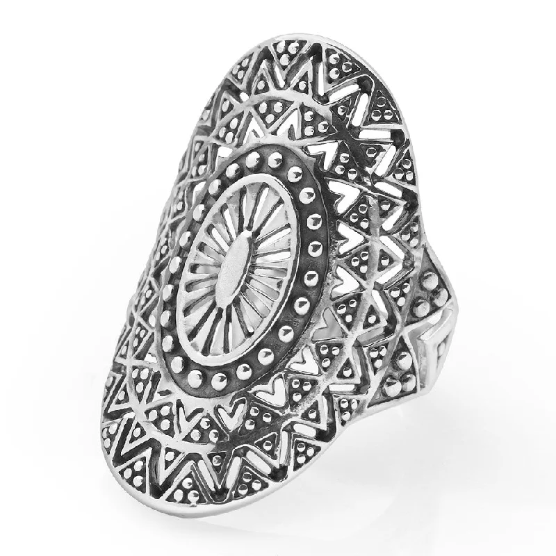 Make Every Moment Shine – Jewelry Discounts Available Silver Mandala Ring