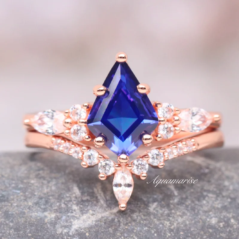 Best-Selling Jewelry Now Available At Special Deals Skye Kite™ Cornflower Sapphire Kite Engagement Ring Set- 14K Solid Rose Gold Best-Selling Jewelry Now Available At Special Deals Skye Kite™ Cornflower Sapphire Kite Engagement Ring Set- 14K Solid Rose Gold