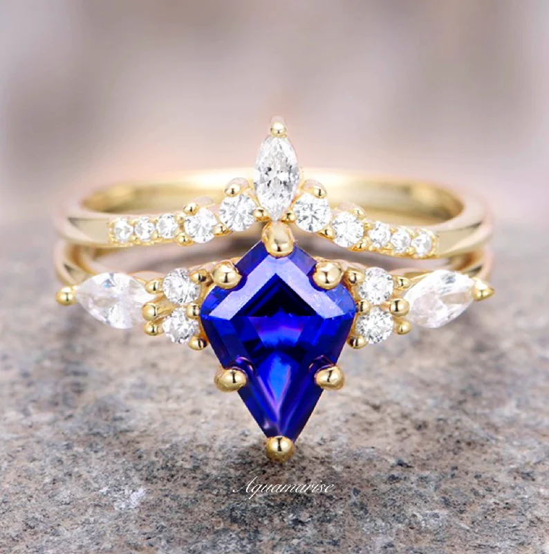 Exclusive Jewelry Bundles At Discounted Rates Skye Kite™ Blue Sapphire Ring Set- 14K Solid Yellow Gold Exclusive Jewelry Bundles At Discounted Rates Skye Kite™ Blue Sapphire Ring Set- 14K Solid Yellow Gold
