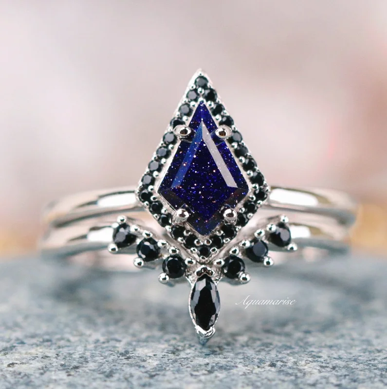 Grab Your Dream Jewelry At The Lowest Prices Starry Night & Black Onyx Engagement Ring Set- 14K White Gold Grab Your Dream Jewelry At The Lowest Prices Starry Night & Black Onyx Engagement Ring Set- 14K White Gold