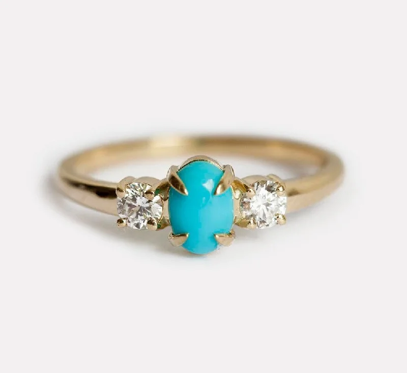 Margaret Oval Turquoise Ring