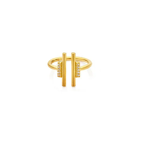 Shop Stylish Jewelry Now And Save Big Lenox Gold Plated Ring w. Zirconia