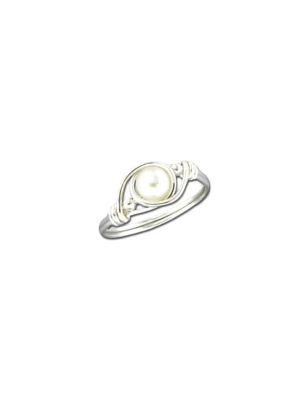 Wrapped Pearl Ring