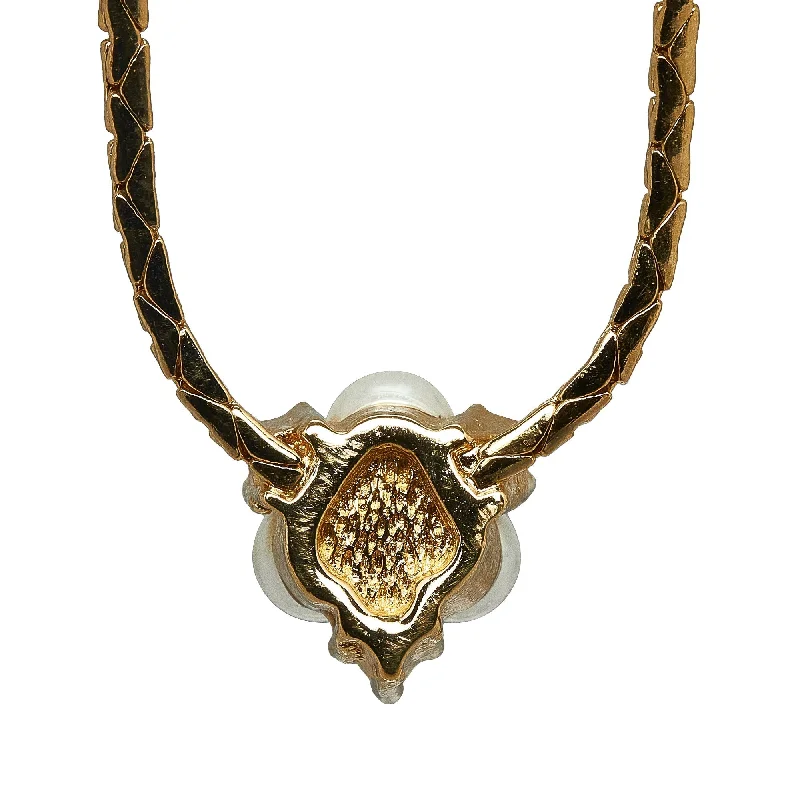 Bold And Beautiful Jewelry Now At Irresistible Prices DIOR Faux Pearl and Crystal Pendant Necklace Costume Necklace