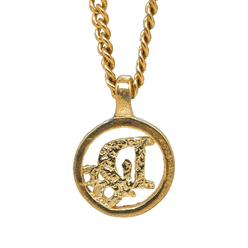 Get The Sparkle You Love At Prices You Adore DIOR Gold-Tone Pendant Necklace Costume Necklace