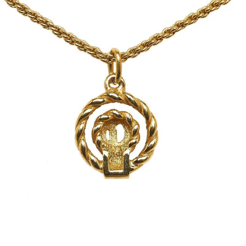 Jewelry Clearance Event – Stock Up Before It's Over DIOR Gold-Tone Pendant Necklace Costume Necklace