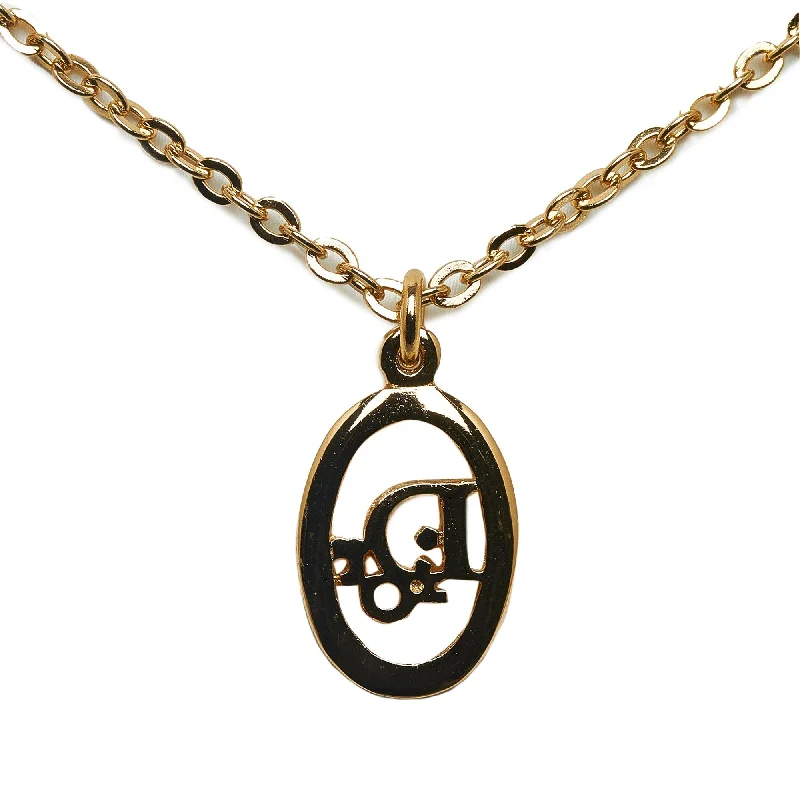 Once-A-Year Jewelry Sale – Grab Your Favorites Now DIOR Gold-Tone Pendant Necklace Costume Necklace